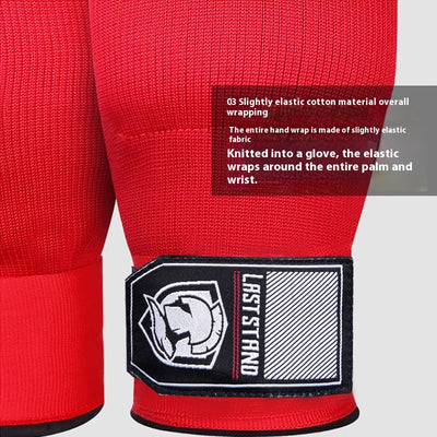 Guantes de Boxeo Medio Dedo con Vendaje Rápido y Protector de Mano - Image 5