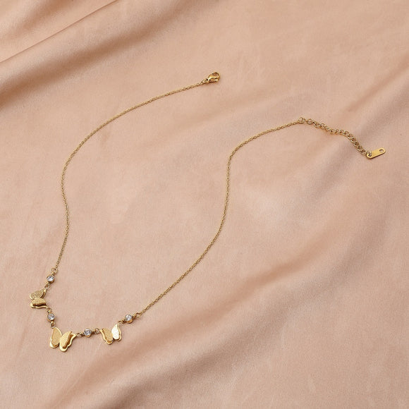Cadena de Clavícula de Acero Titanio Lujo Minimalista