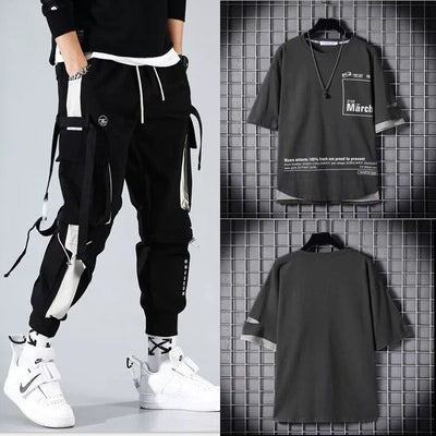 Conjunto Deportivo Hip-hop para Hombre con Capucha - Overol Holgado de Dos Piezas - Image 3