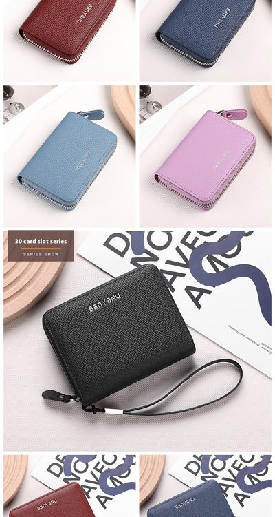 Cartera Minimalista de Cuero para Mujer - Organizador Compacto - Image 29