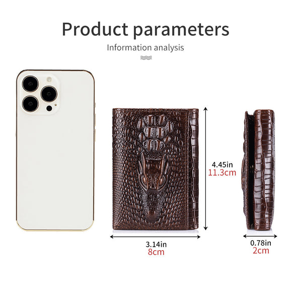 Billetera Compacta para Hombre con Compartimento para Licencia