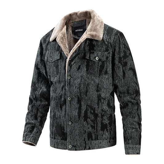 Chaqueta Fleece Plus para Hombre - Estilo Casual Deportivo