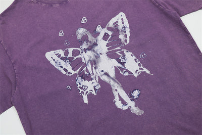 Camiseta Retro Vintage Estampada Holgada Unisex - Image 11