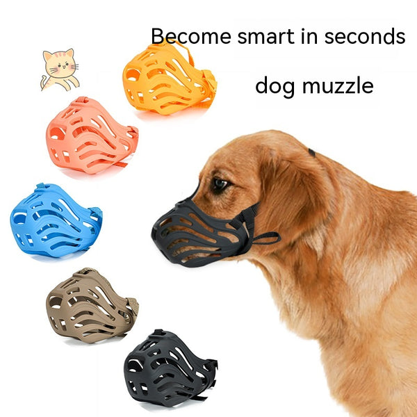 Bozal de Silicona Cómodo para Perros - Protección Suave