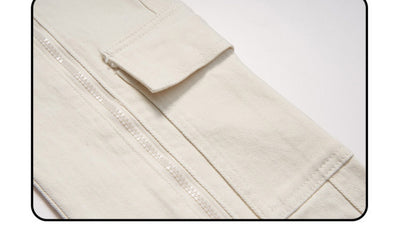 Overol Hombre Diseño Europeo Americano con Cierre y Costura Decorativa - Image 7