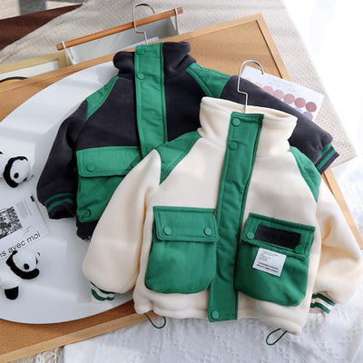 Abrigo Polar Grueso para Niños - Forro Térmico Acolchado