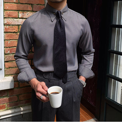 Camisa Formal Cuello Imperio Sin Planchado para Caballero - Image 10