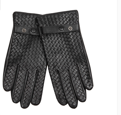 Guantes Tejidos de Cuero para Hombre - Otoño e Invierno - Image 7