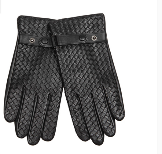 Guantes Tejidos de Cuero para Hombre - Otoño e Invierno - Image 7