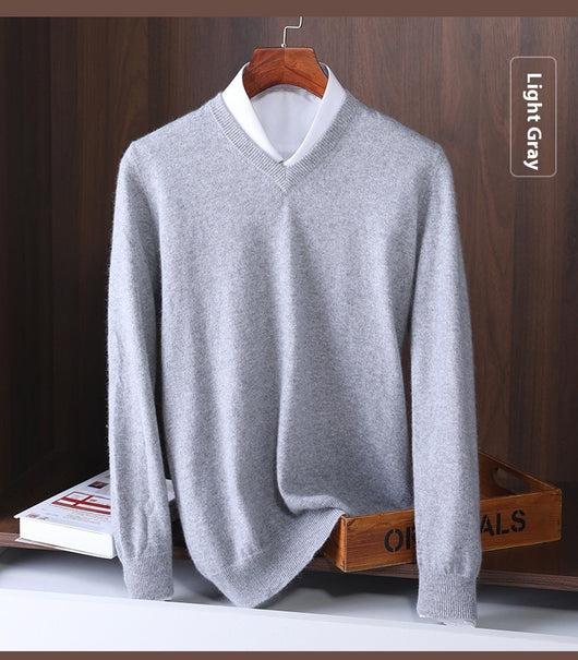 Suéter Escote V Lana Estilo Coreano - Polera Base Versátil - Image 19