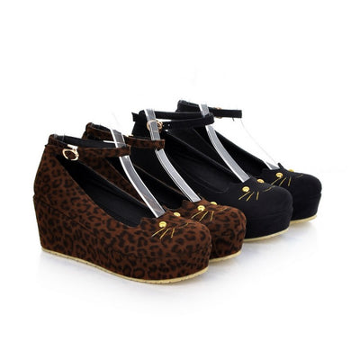 Zapatos Plataforma Leopardo con Cuña para Mujer - Image 12