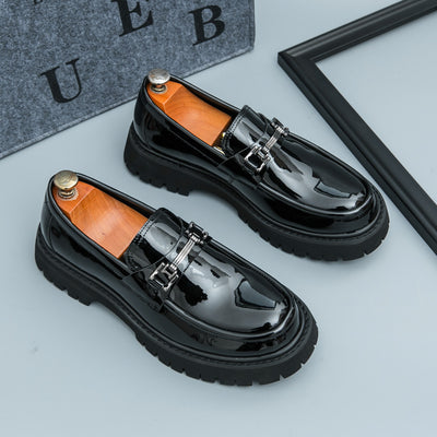Zapatos Casuales de Cuero con Plataforma para Hombre - Image 7