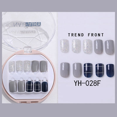 Uñas Postizas Coreanas Removibles Waterproof - Set 30 Piezas Manicura Instantánea - Image 13