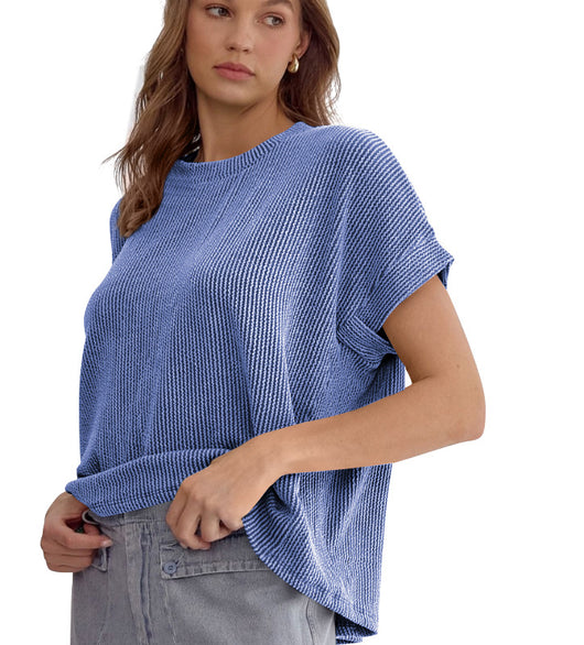 Blusa Suelta de Rayas con Mangas Murciélago - Top Cómodo y Versátil para Mujer - Image 13