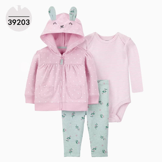 Conjunto Infantil 3 Piezas: Sudadera con Capucha, Manga Larga y Pantalón - Image 2
