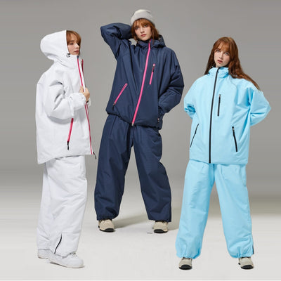 Conjunto de Traje de Esquí Unisex Impermeable y Cortavientos
