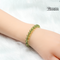 Women's Peridot Ice Green Crystal Bracelet 6mm