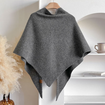Chal Triangular Tejido Grueso Coreano para Invierno - Abrigo Suave y Cálido - Image 32
