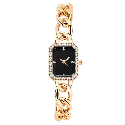 Reloj de Mujer Rectangular de Lujo Estilo Clásico con Movimiento de Cuarzo - Image 3