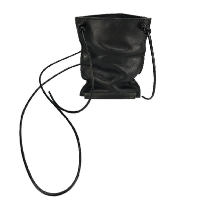 Bolso Bandolera de Cuero Texturizado con Diseño Apilado - Image 3
