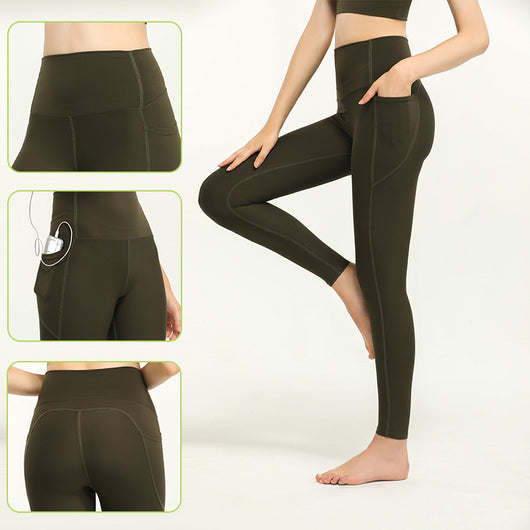 Pantalones Yoga Cintura Alta con Bolsillos Laterales y Levantador de Glúteos - Image 12