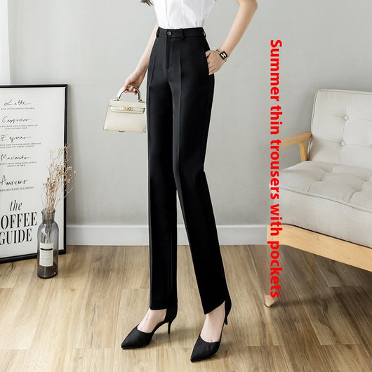 Pantalón de Oficina Recto para Mujer - Traje Profesional - Image 4