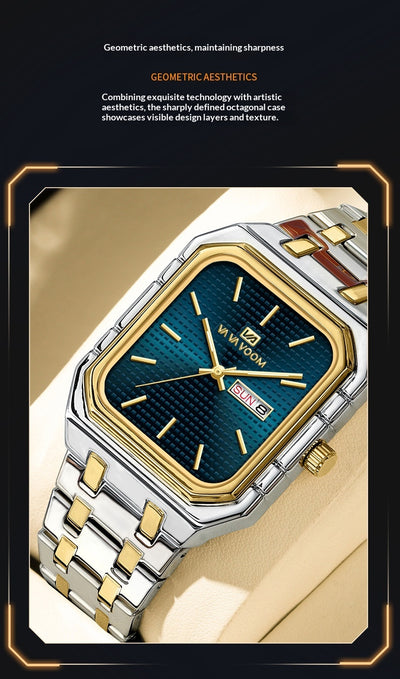 Reloj Cuadrado Luminoso Casual para Hombre - Image 23