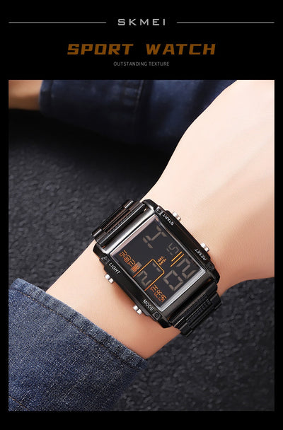 Reloj Deportivo Digital Cuadrado para Hombre con Pantalla de Fecha y Resistencia al Agua - Image 9