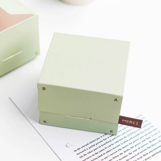 Caja de Cartón Cuadrada para Galletas Artesanales de Turrón y Polvorones