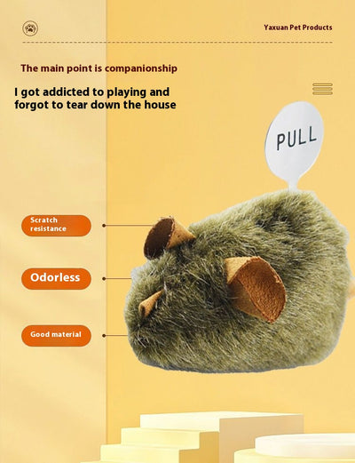 Juguete Interactivo para Gatos Ratón de Peluche con Sonido Realista - Image 10