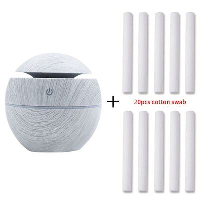 Difusor Humidificador USB Mini con Diseño Madera - Silencioso para Hogar y Oficina - Image 9