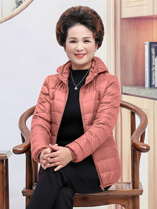 Chaqueta Corta de Plumón de Pato Blanco para Mujer - Abrigo Elegante y Ligero - Image 14
