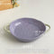 2025 New Ceramic Doble Handle Dish Bright Morado