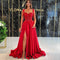 Vestido de Noche Largo Elegante con Lentejuelas y Tirantes para Mujer