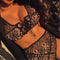Bikini de Cintura Alta Estilo Europeo con Encaje y Abertura Sexy