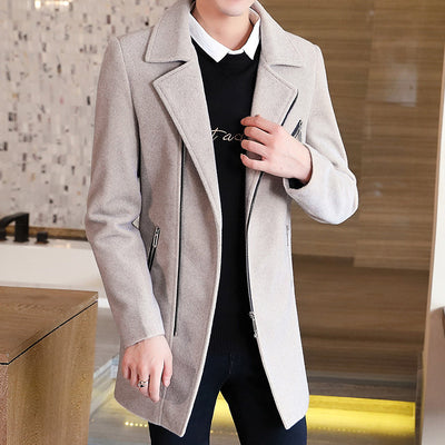 Abrigo de Invierno para Hombre en Lana y Cachemira - Chaqueta Negra Elegante - Image 8