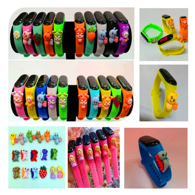 Reloj Infantil LED con Botones de Dibujos Animados - Image 2