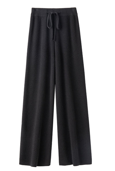 Pantalón Ancho de Lana Pura Cintura Media con Efecto Adelgazante - Image 18