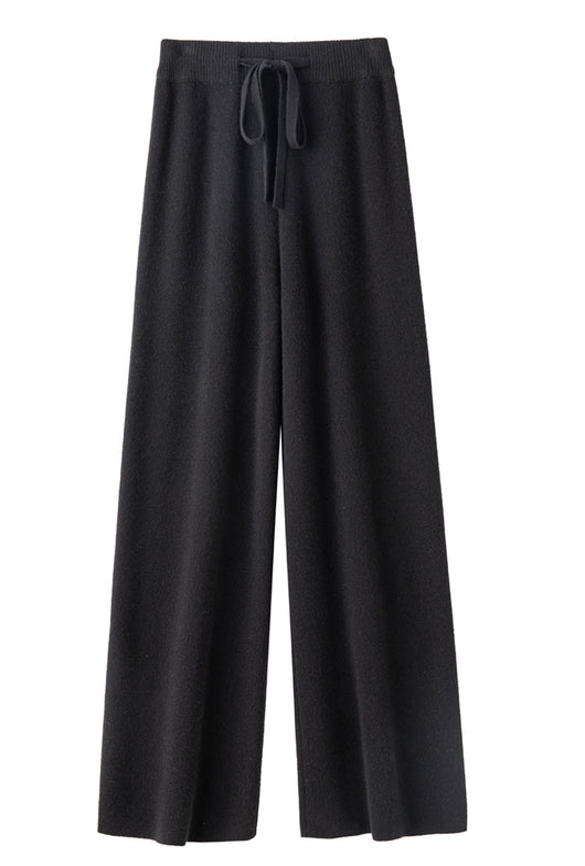 Pantalón Ancho de Lana Pura Cintura Media con Efecto Adelgazante - Image 18