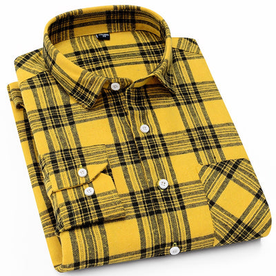 Camisa Flanela Casual de Manga Larga para Hombre - Image 15