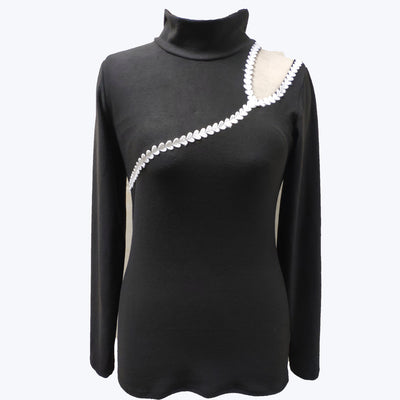Blusa Sexy Ajustada con Diseño de Corazón Calado y Encaje Delgado - Image 9