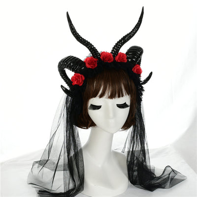 Diadema de Cuernos de Bruja Negra - Accesorio de Cosplay y Disfraz - Image 7