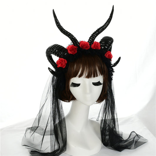Diadema de Cuernos de Bruja Negra - Accesorio de Cosplay y Disfraz - Image 7