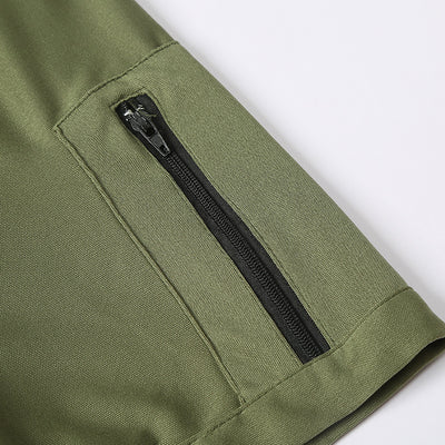 Playera Táctica Army Green de Algodón Transpirable para Hombre - Image 6