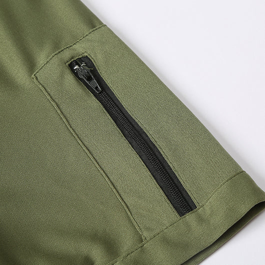 Playera Táctica Army Green de Algodón Transpirable para Hombre - Image 6