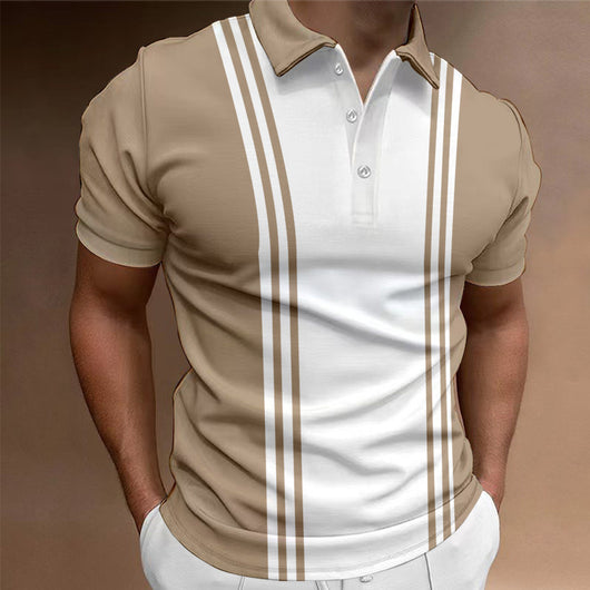 Playera Casual para Hombre con Cuello Solapa y Botones - Image 11
