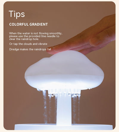 Difusor de Aroma con Luz Ambiental de Siete Colores y Efecto Lluvia Nube - Image 13