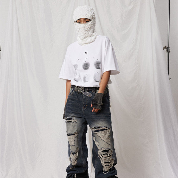 Camiseta Estampada de Manga Corta para Hombre