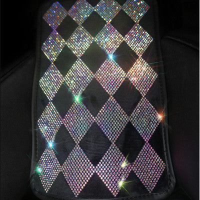 Juego Completo de Accesorios para Auto con Cristales Brillantes - Funda de Volante, Cinturón de Seguridad y Espejo Retrovisor - Image 11