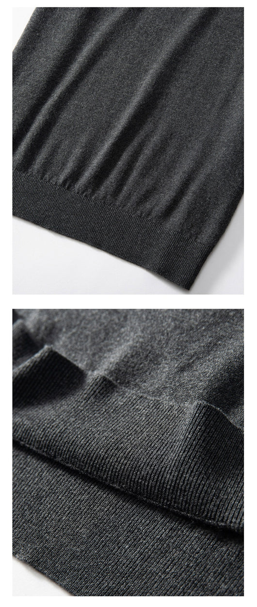 Camiseta Manga Corta Hombre Seda de Mora y Cachemira Suave Verano - Image 18